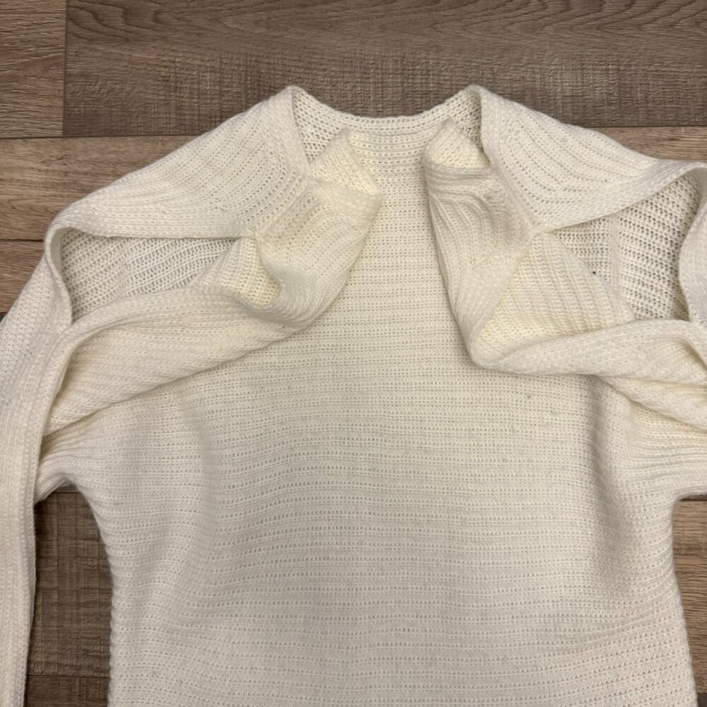 Staccato White Women's Sweater Open-Shoulder - Picture 5 of 5